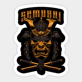 Japanese Samurai Warrior Sticker